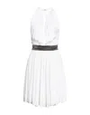 Philipp Plein Midi Dresses In White