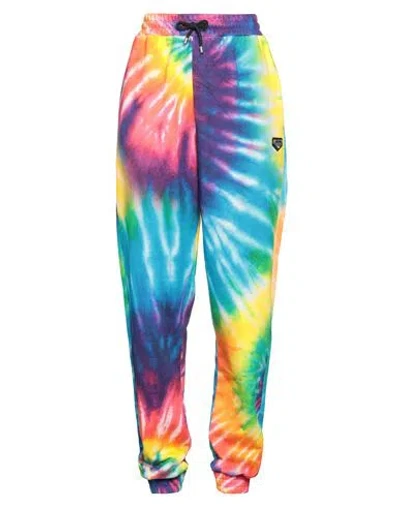 Philipp Plein Woman Pants Azure Size Xl Cotton In Blue