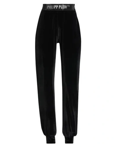 Philipp Plein Woman Pants Black Size L Polyester, Elastane