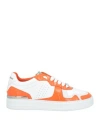 Philipp Plein Woman Sneakers Orange Size 6 Leather In Orange
