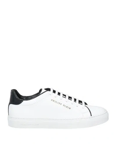 Philipp Plein Woman Sneakers White Size 8 Leather