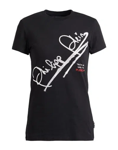 Philipp Plein Woman T-shirt Black Size Xs Cotton