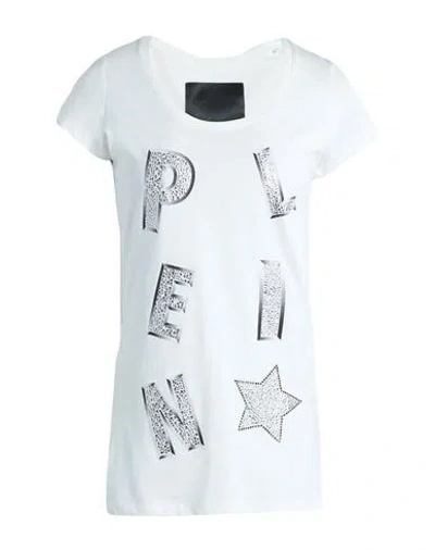 Philipp Plein Woman T-shirt White Size Xs Cotton