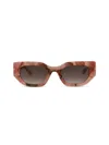 Philipp Plein Square-frame Acetate Sunglasses Woman Sunglasses Pink Size 51 Acetate In Pink