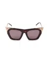 Philipp Plein Women's 52mm Cat Eye Sunglasses In Brown