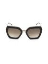 Philipp Plein Women's 53mm Butterfly Sunglasses In Black