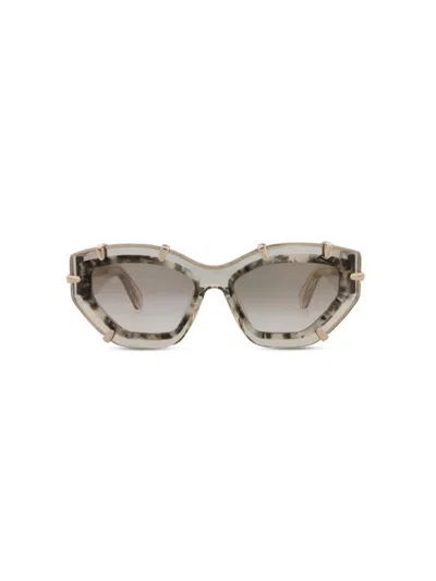 Philipp Plein Women's 55mm Cat Eye Sunglasses In Beige