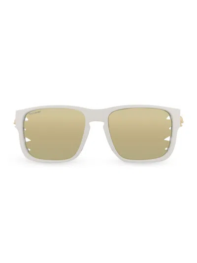 Philipp Plein Women's 57mm Square Sunglasses In White Gold