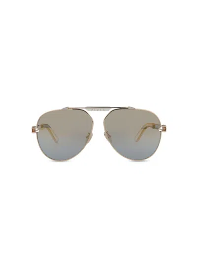 Philipp Plein Women's 62mm Aviator Sunglasses In Rose Gold