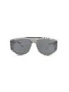 Philipp Plein Women's 65mm Shield Sunglasses In Ivory