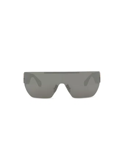 Philipp Plein Women's 99mm Wrap Sunglasses In Palladium