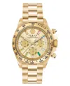 Philipp Plein Nobile Lady Chronograph Watch In Ip Yellow Gold
