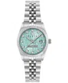 Philipp Plein Date Superlative Crystal Watch In Stainless Steel