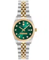 Philipp Plein Date Superlative Crystal Watch In Two Tone