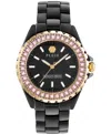 PHILIPP PLEIN WOMEN'S HEAVEN BLACK CERAMIC BRACELET WATCH 38MM