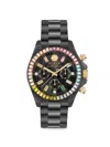 Philipp Plein Nobile Lady Crystal Watch Woman Wrist Watch Black Size Onesize Stainless Steel