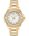 Philipp Plein Plein Majesty Crystal Watch In Ip Yellow Gold