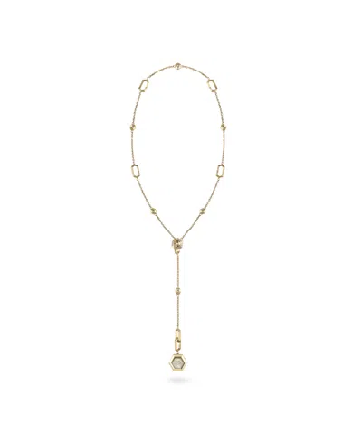 Philipp Plein Women's Nake Hexagon Ip Yellow Gold Stainless Steel Necklace Watch, 28mm