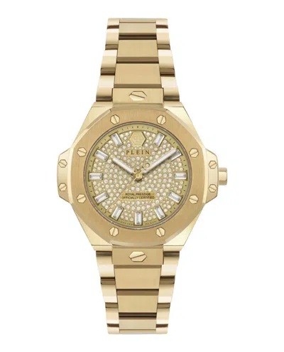 Pre-owned Philipp Plein Women's  Plein Royal Prestige Crystal Pw4fa0525 Watch In Stainless Steel In Silver