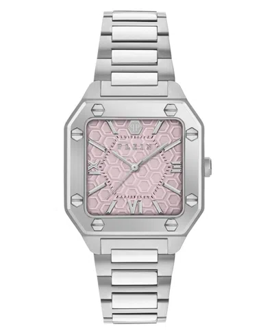Philipp Plein Women's Plein Edge Silver Stainless Steel Bracelet Watch, 34mm