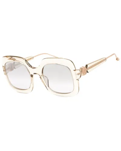 Philipp Plein Women's Spp065s 55mm Sunglasses In Silver