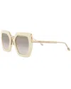 Philipp Plein 53mm Oversize Sunglasses In Yellow
