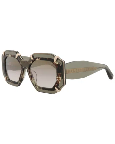 Philipp Plein Women's Spp098v 53mm Sunglasses In Green