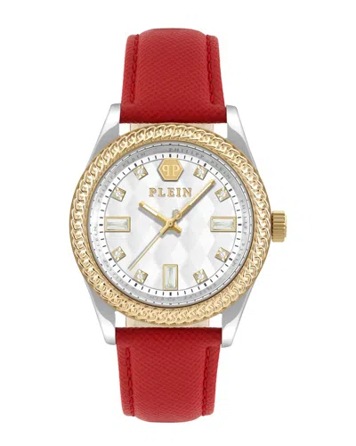 Philipp Plein Women's The $kull Watch In Red