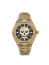 Philipp Plein Women's The Skull Ip Yellow Gold Stainless Steel Bracelet Watch/40mm In Gold
