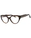 Philipp Plein Women's Vpp052m 54mm Optical Frames
