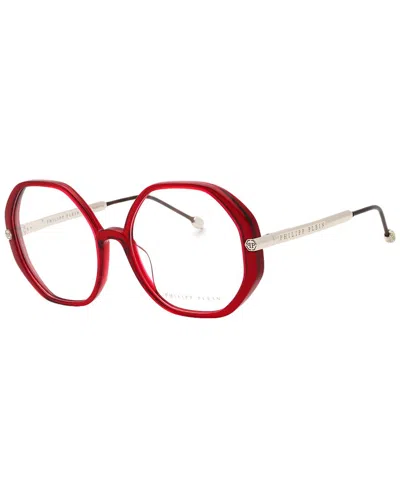 Philipp Plein Women's Vpp053s 56mm Optical Frames In Red