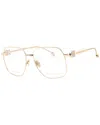 Philipp Plein Women's Vpp126s 57mm Optical Frames In Gold