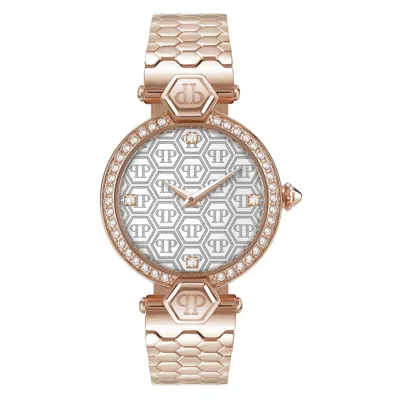 Pre-owned Philipp Plein Women's Watch Analog Quartz Couture Pweaa0821 Stainless Steel