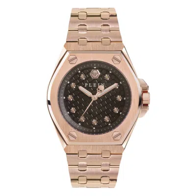 Pre-owned Philipp Plein Women's Watch Analog Quartz Extreme Lady Rose Pwjaa0522 Stainless