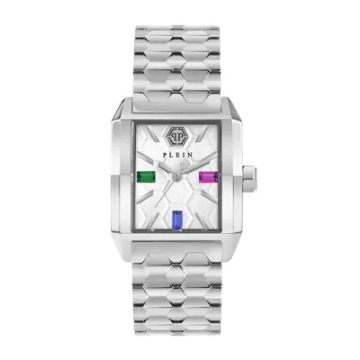 Pre-owned Philipp Plein Women's Watch Analog Quartz Offshore Square Pwmaa0422 Stainless