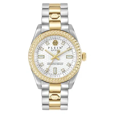 Pre-owned Philipp Plein Women Watch Analog Quartz Queen Crystal Pwdaa0521 Stainless Steel