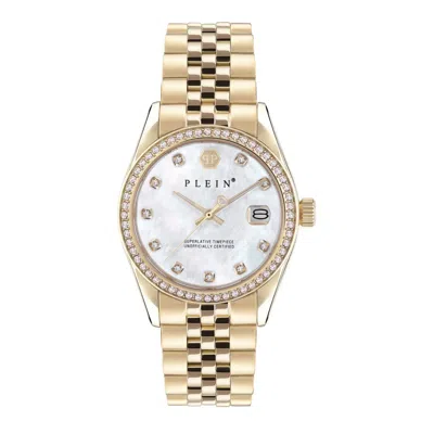 Pre-owned Philipp Plein Women's Watch Analog Quartz Up-to-date Superlative Pwyaa0323 Steel
