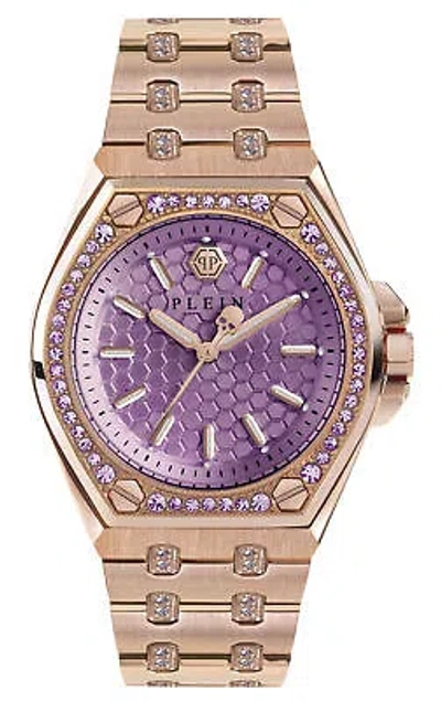 Pre-owned Philipp Plein Womens Wristwatch  Extreme Lady Pwjaa0922 Stainless Steel Gold Rose