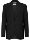 Philipp Plein Crystal Skull Single-breasted Blazer In Black