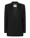 Philipp Plein Wool Blazer Boyfriend Fit Face Strass