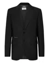 Philipp Plein Crystal Skull Single-breasted Blazer In Black