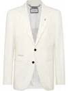 Philipp Plein Wool Blazer Lord Fit Jogger In White