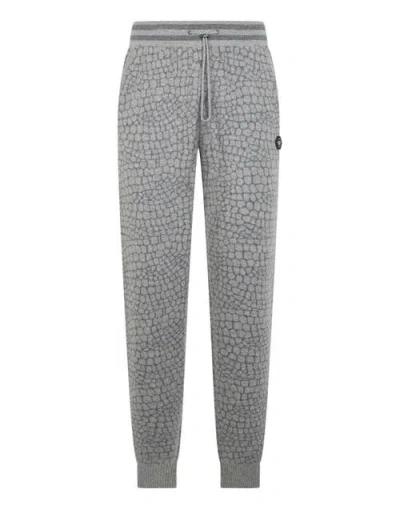 Philipp Plein Wool Cashmere Joggers Cocco Men In Gray