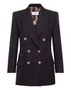 Philipp Plein Marine-fit Wool Blazer In Blue