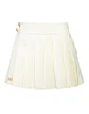 Philipp Plein Wool Marine Plisse Skirt