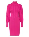 Philipp Plein Wool Turtleneck Dress Ls In Multi
