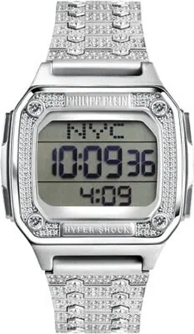 Pre-owned Philipp Plein Wristwatch  Hyper Shock Pwhaa1121 Stainless Steel Chrono Alarm