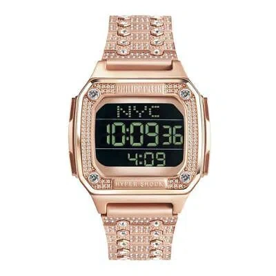 Pre-owned Philipp Plein Wristwatch  Hyper Shock Pwhaa1221 Steel Gold Rose Chrono Alarm