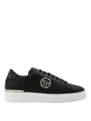 Philipp Plein Low-top Hexagon Leather Sneakers In Blanco