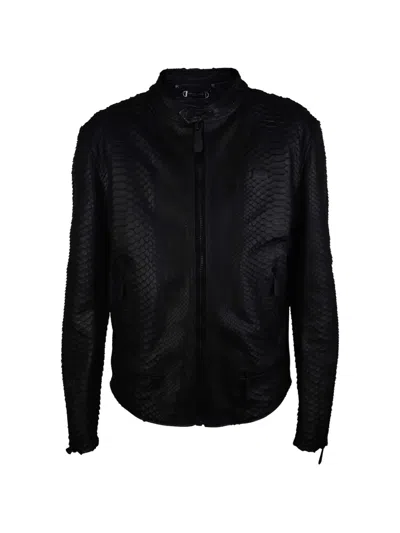 PHILIPP PLEIN ZIP BIKER JACKET